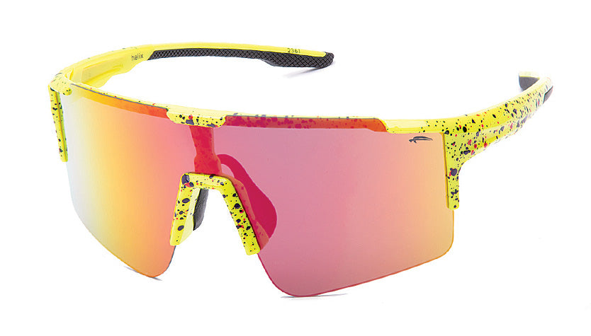 Neon Yellow w Splatter / Red Revo