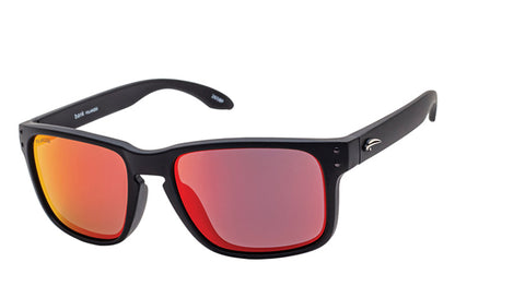 Matte Black / Red Revo