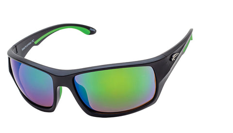 Matte Black / Green Revo